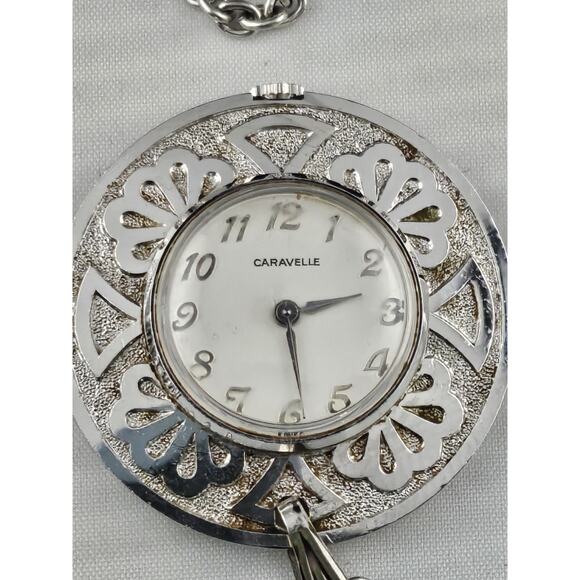 Caravelle Jewelry - Vintage Bulova Caravelle West Germany W/30" Necklace Gorgeous Running